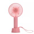 Portable mini rechargeable travel fan for indoor and outdoor use. 