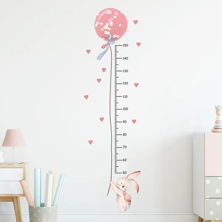 Balloon%20Rabbit%20Wall%20Stickers%20For%20Baby%20Girls%20Room%20Kids%20Room%20Height%20Ruller%20Grow%20Up%20Chart%20Height%20Measurement%20Wall%20Decals%20-%20Image%206