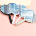Heart-shaped Handheld Mirror Trendy Handheld Portable Makeup Mirror Plastic Heart Mirror for Beauty Routine Makeup Application Personal Grooming Female Users Gift Item. 