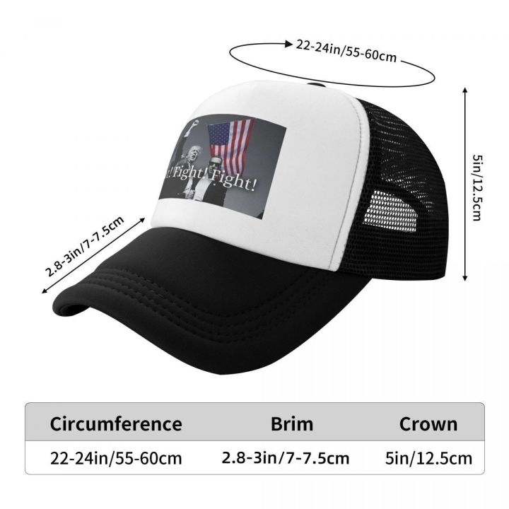 Fight%20Trump%20Rally%20Shooting%20Foam%20Trucker%20Men%20Women%20Breathable%20Cooling%20Mesh%20Golf%20Cap%20Leisure%20Sun%20Hat%20Adjustbale%20-%20Image%206