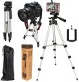 Multi Level Tripod For Camera & Phones - Silver. 
