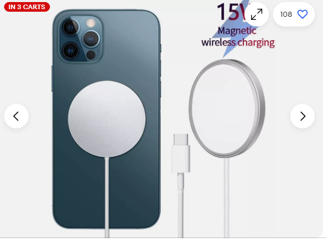 15W Fast Wireless Charger For MagSafe Apple iPhone MagSafe 14 13 12 11ProMaxMini