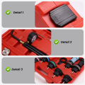 18pcs Universal Radiator Pressure Tester Kit, Coolant Pressure Tester Kit Coolant Vacuum Refill Kit for Cooling System. 