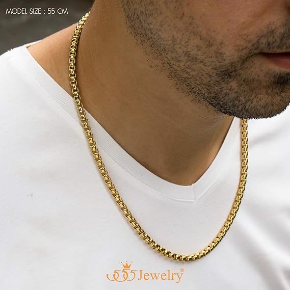 New%202024%20Stainless%20Steel%20Box%20Chain%20Necklace%20For%20Men%20-%20Image%205