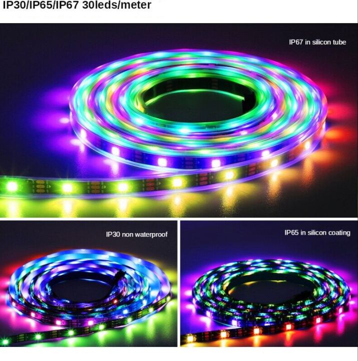%E3%80%90Thriving%E3%80%91%201m/5meters/roll%20DC5V%20WS2812B%20Led%20Strip%2030/60/74/96/144%20Leds/m%20WS2812%20Black/White%20IP30/65/67%20Individually%20Addressable%20Smart%20WS2812%20IC%20RGB%20Led%20Pixel%20Strip%20-%20Image%206