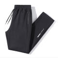 Fleece Thickened Down Pants Pants Joggers Solid color Men Clothing Drawstring Thickened Casual Fleece Trousers for Winter autumn Men Sport Casual.