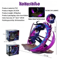 Kokushibo & Yoriichi Tsugikuni PVC Statue 20.5cm — Demon Slayer Collectible Figure with LED Base & Replaceable Heads | Premium Anime Gift / Desk Ornament. 
