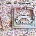 Sweet Journal 72PCS Soft and Cute Series Precut Stickers Diary Journaling Decorative Crafts Scrapbooking DIY Box Sticker.