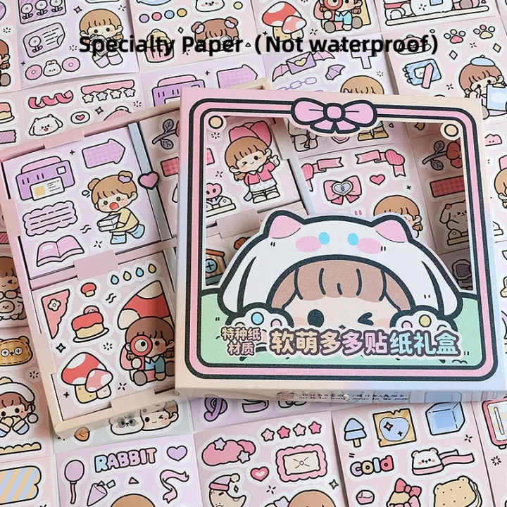 Sweet%20Journal%2072PCS%20Soft%20and%20Cute%20Series%20Precut%20Stickers%20Diary%20Journaling%20Decorative%20Crafts%20Scrapbooking%20DIY%20Box%20Sticker%20-%20Image%205