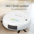 Smart Floor Vacuum Cleaner 3-In-1 Auto Rechargeable Smart Sweeping Robot 1800Pa Multifunctional Cleaner Dry Wet Sweeping-Black.