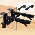 2x Under Desk Keyboard Tray Foldable Brackets Desk Extender Desktop Extension Shelf Clamp 9x4.3cm.