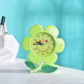 1PC Lovely Premium Colorful Flower Shape Creative Bedside Clock Alarm Clock Desktop Decoration for Kids Students Ramdon Color.