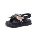 Girls' sandals summer 2023 korean version of little girls foreign flower princess shoes middle and big children's open-toed beach shoes tide. 