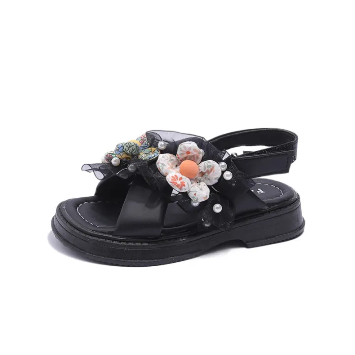 Girls'%20sandals%20summer%202023%20korean%20version%20of%20little%20girls%20foreign%20flower%20princess%20shoes%20middle%20and%20big%20children's%20open-toed%20beach%20shoes%20tide%20-%20Image%205