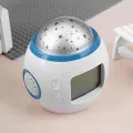 【Cathery Baby Store】Music Starry Snooze Alarm Clock Kids Light Projector. 