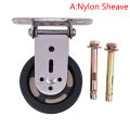 Wall-mounted Gym Home Rotating Silent Pulley DIY Lat Lift Cable System Wheel Hudduo. 