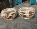 Cane / Rattan Pumpkin Stroong Big Mora 2 Pcs Together  - Cane Large Mura Use For Any People - And Home Decorated, Beautiful  Product. 