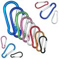 1-15PCS Spring Clasp Hook Aluminum Alloy Carabiner Spring Snap Clip Hooks Keychain Climbing Carabiner For Key Camping Tools.