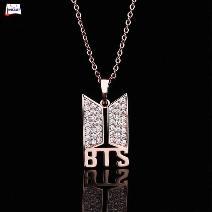 BTS Premium Necklace Golden Chain Jewelry Accessory