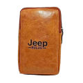 Jeep Artificial Leather Waist Bag for Men.