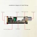 2X YX-C50L Bluetooth 5.0 Subwoofer Amplifier Board High Power Audio Stereo Amplifier Board 2X50W Bass AMP. 