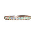 Fashion Opal Round Bead Ring For Women Girls Wedding Party Jewelry Gift jz386. 