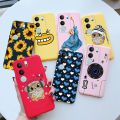 For Vivo V29 5G Case Silicon Back Cover Cute Girl Flower Phone Cases for vivo V29 V2250 Protective Shell VivoV29 V 29 Soft Funda.