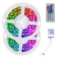 10M RGB Light Strip 3528 600LED Flexible LED Strip Light with 44 Key Remote+Controller for Christmas Living Room Bedroom. 