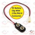 2 Pin JST Connector With 9V Battery Connector DC 9V Wire Battery Clip Connector Leads Socket 6F22 Rechargeable Battery Holder Cables 6F22 9V Connector Power Supply. 
