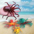 Simulation Octopus Toy Model Children's Funny Toys Soft Elastic Toys Animal World Decoration Squid Education Puzzle Cognition. 