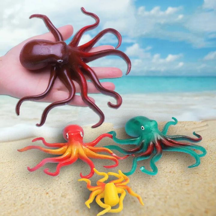 Simulation%20Octopus%20Toy%20Model%20Children's%20Funny%20Toys%20Soft%20Elastic%20Toys%20Animal%20World%20Decoration%20Squid%20Education%20Puzzle%20Cognition%20-%20Image%204