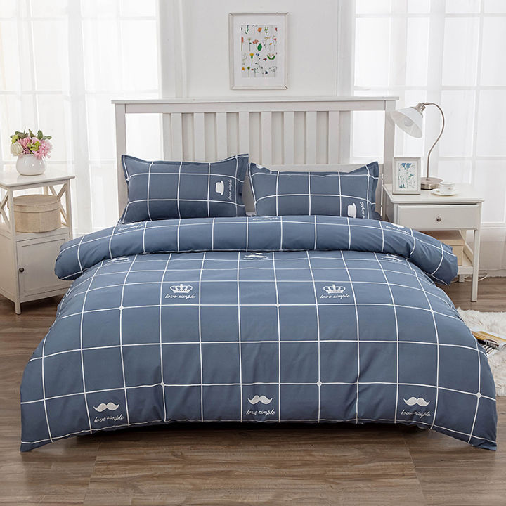 Special price skin-friendly brushed printed bed sheet four-piece set bedding duvet cover three-piece quilt cover set factory direct sales