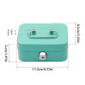 Mini Money Safe Box Compact Portable Sturdy Cash Box Metal Lockable Metal Key Box for Kids Adults Savings Home Use Travel. 