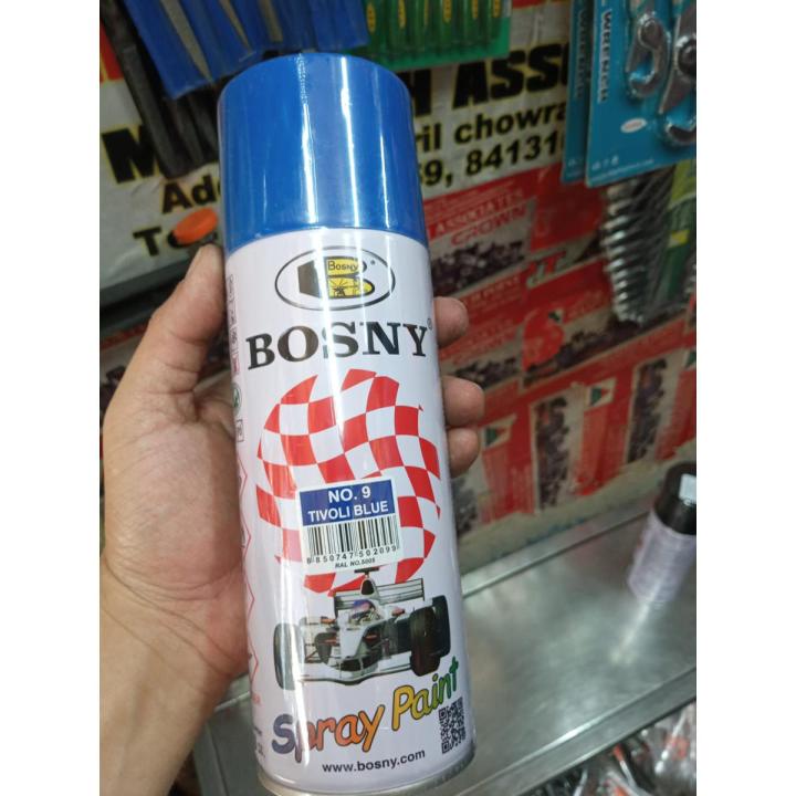 spray paint TIVOLI BLUE Color NO. 9, 400ML Good quality spray paint BOSNY brand