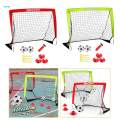 Kids Soccer Goal Practice Easy Assembly with Inflator Stakes Soccer Training Gear for. 