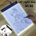 A4/A5 LED Light Box Tracer USB Cable Dimmable Brightness LED Artcraft Tracing Light Box Light Pad for Artists Drawing Sketching.