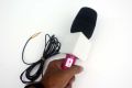 Db Journalist/Reporters Microphone Wooden body for Mobile Phone With black Filtering Foam 3.5Mm 4 Pole jack. 