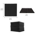 soundproof wall panels-24 x black acoustic foam board-Black.