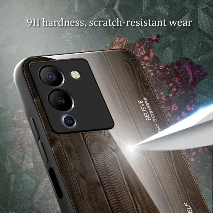 Vantime%20for%20Infinix%20Note%2012%20G96%20solid%20color%20wood%20grain%20back%20cover%20case%20-%20Image%206