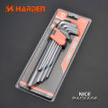 Harden 9Pcs Extra Long Hex Key Wrench Set Allen key (PROFESSIONAL) 540608.