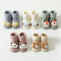 GC Infant Babies Anti-slip Floor Socks Newborn Cotton Cartoon Doll Warm Socks For 0-3 Years Old Boys Girls. 