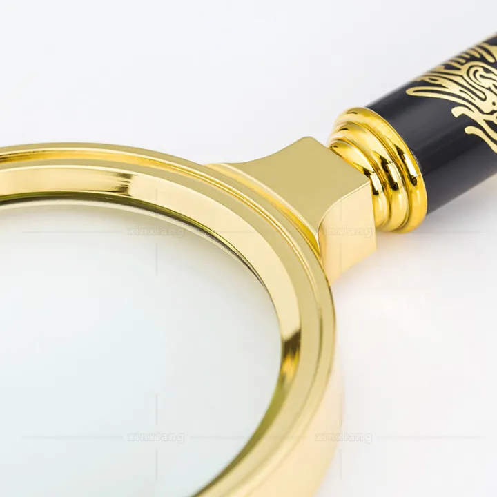 High-Grade%20Dragon%20Pattern%20Handle%20Reading%20Newspaper%20for%20the%20Elderly%206%20Double%20Magnifying%20Glass%2080mm%20Optical%20Lens%20All-Metal%20Gold-Plated%20Frame%20-%20Image%203