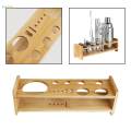Bartender Kits Stand Cocktail Bartending Set Wooden Stand Practical Bottle Rack Tabletop Barware Stand Cocktail Shaker Stand for Wedding. 