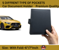 PVC leather Car Document Holder Bag - Car Paper Bag Organizer.
