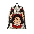 Anime Mafalda Laptop Backpack Men Women Casual Bookbag for College School Students Cartoon Kawaii Bags. 