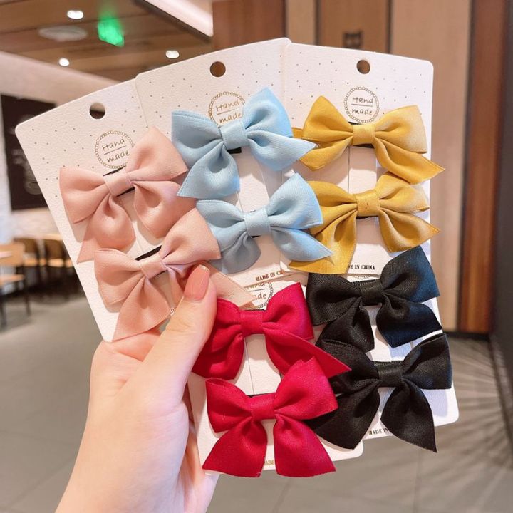 %E3%80%90The%20road%20to%20happiness%20Store%E3%80%912Pcs/Set%20Little%20Girl%20Hair%20Clips%20Cute%20Bows%20Kids%20Baby%20Hairpins%20Solid%20Color%20Bowknot%20Girls%20Hair%20Accessories%20-%20Image%203