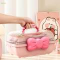 3 Layer Multipurpose Storage Box Hair Accessories Organizer for Scrunchies. 