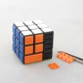 CubeTwist DIY Bandaged 3x3x3 Magic Cube Black With Plastic Kit Color 3x3 Professional Cubo Magico Puzzle Toys For Kid.