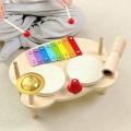 Xylophone Drum Set Learning Toy Multifunction Developmental Musical Instrument Toy Montessori for Children Toddlers Ages 3 4 5 6 Years Old. 