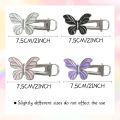 New Silver Color Butterfly Hair Clip Y2K Simple Butterfly Hairpin Fashion Accessories Butterfly Pattern Hairpins. 
